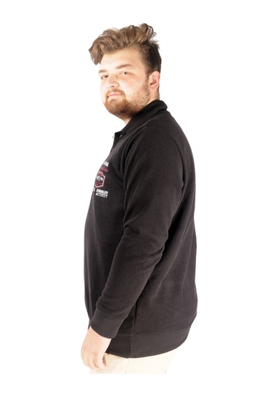 Mode Xl Erkek Sweat Polo Selanik The Lightgouse 20443 Siyah 001