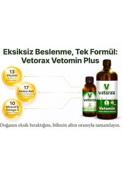 Vetorax Vetomin Premiks 1 Litre Arılar İçin Sıvı Vitamin Aminoasit Yem Premiksi
