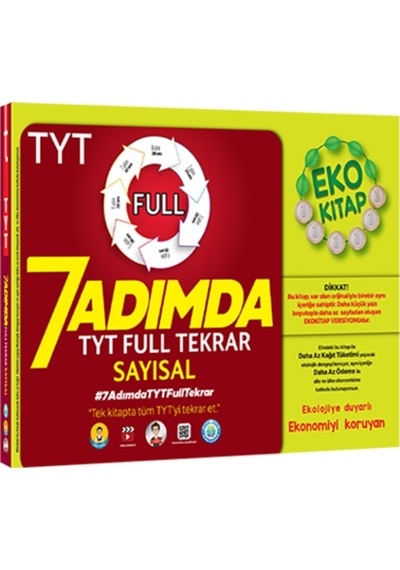 7 Adımda Tyt Full Tekrar Soru Bankası-Sayısal Eko (553931517)