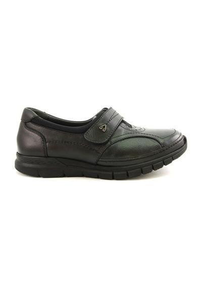 Forelli 29445 Hakiki Deri Bayan Comfort Ayakkabi Siyah