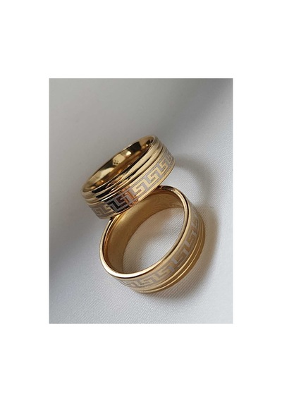 Çelik Yüzük Alyans Gold 8 Mm Gold - 703442386 Gold