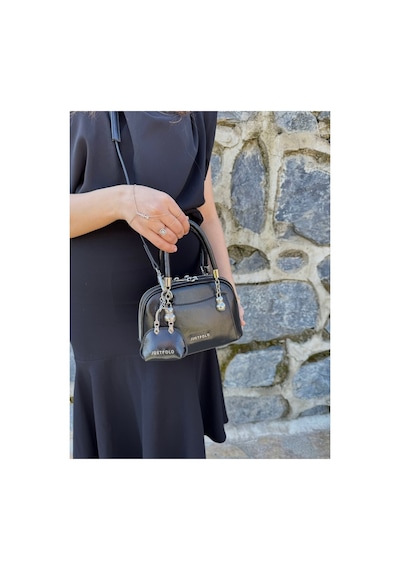 Just Polo Kadın Yeni Sezon Mini Cüzdan Aksesuarlı Askılı Şık El Ve Omuz Çantası Ebat : En 19 Boy 14 Cm Siyah 19392036