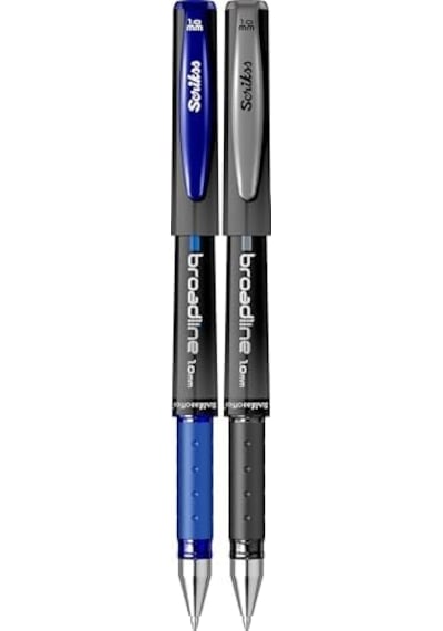 Offıce Broadlıne 1.0 Mm Jel Kalem Siyah & Mavi 2'li Blister 124-Pembe