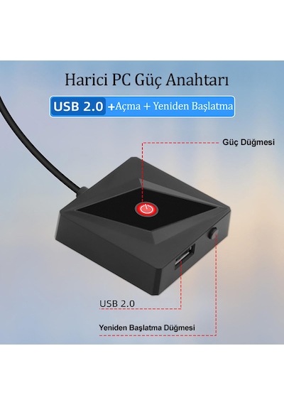 Masaüstü Bilgisayar Güç Anahtarı Pc Anakart Güç Anahtarı Düğmesi Bilgisayar Güç Tuşu,, Power Tuşu