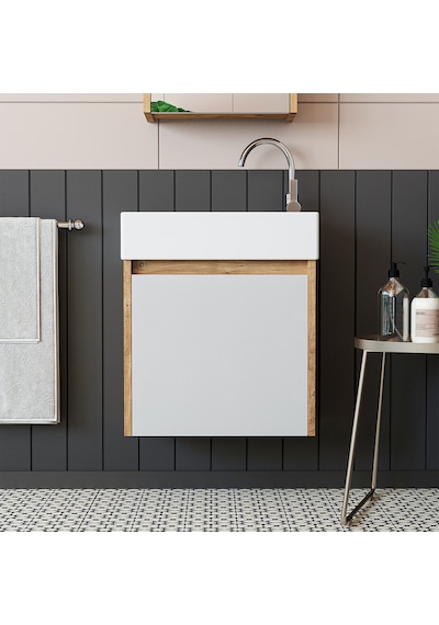 Roomart Ayaksız Tek Kapaklı Lavabolu AtLANTİK-Beyaz 50 Cm Banyo Atlantik Çam - Beyaz Roomart Ayaksız Tek Kapaklı Lavabolu AtLANTİK-Beyaz 50 Cm Banyo Atlantik Çam - Beyaz