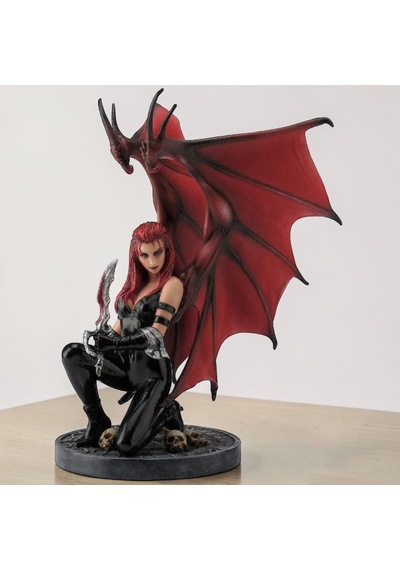 Dekoratif Savaş Meleği Biblo Wise Veronese Mitolojik Poliresin Obje 20,5 Cm .