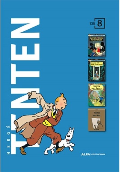 Tenten Cilt 8 - Üç Kitap Bir Arada - Kutulu - Herge - Alfa Yayıncılık