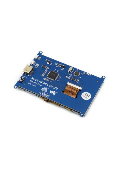 Waveshare 5 Inch Hdmı Rezistif Dokunmatik Lcd Ekran - 800x480