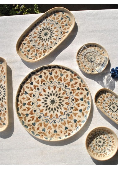 Tr 29 Parça Porselen Kahvaltı Takımı Etnik Desenli Kahvaltı Seti Antik Ephesus Genel