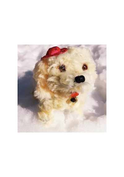 Pilleri Hediye Yürüyen Havlayan Sevimli Peluş Pilli Oyuncak Köpek 13 Cm. Krem Pembe Mavi Kahve Mor Krem