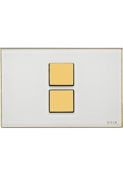 VitrA Twin 2 740-0102 Kumanda Paneli Beyaz . Altın