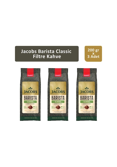 Jacobs Barista Classic Filtre Kahve 3 x 200 G