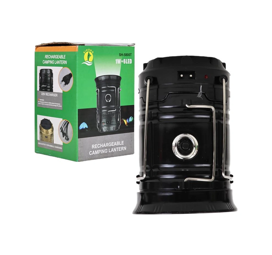 Powermaster Solar Şarjlı Kamp Lambası Sh-5800t 1w 6led Şeffaf
