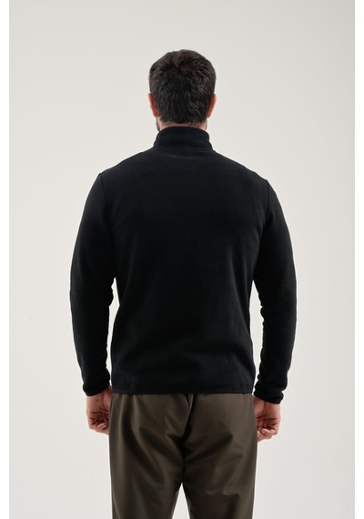 Exuma Yarım Fermuarlı Erkek Polar Üst 2412001 Black