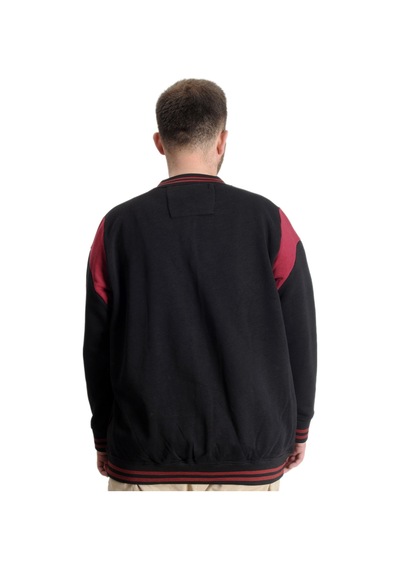 Mode Xl Büyük Beden Erkek Kolej Mont Nothing 23630 Siyah Siyah