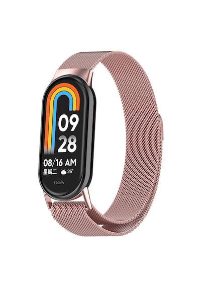 Xiaomi Smart Band 8 Omsy Krd-01 Metal Kordon-pembe