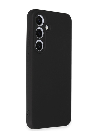 Samsung Galaxy Uyumlu  S24 Fe Kılıf Nano İçi Kadife Silikon - Siyah Diğer