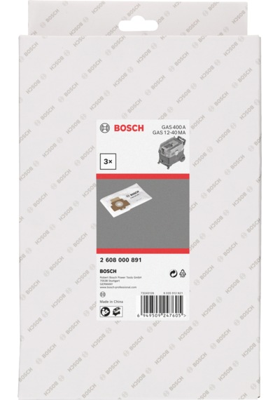 Bosch Toz Torbası 3 Lü - Gas 12-40 Ve Gas 400 - 2608000891