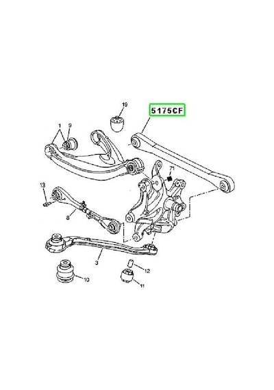 Peugeot 407 Salincak Arka 2004-2011 5175cf 50147 2.0, 1.6 Hdı, 2.0 Hdı
