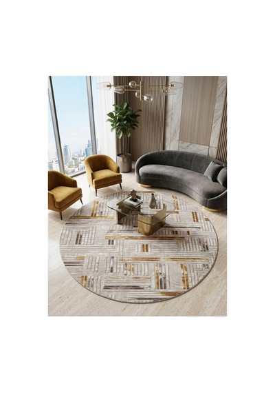 Kaymaz Tabanlı Halı Kesme Yolluk Salon Koridor Mutfak Yatak Odası Halısı Daire 3012 Bej Gri