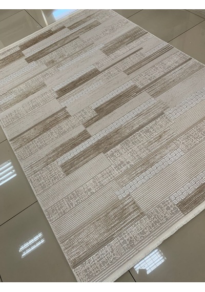 Padişah Halı Eternity 79817 070 Serisi Akrilik Salon Oturma Odası Halısı Krem Kahve