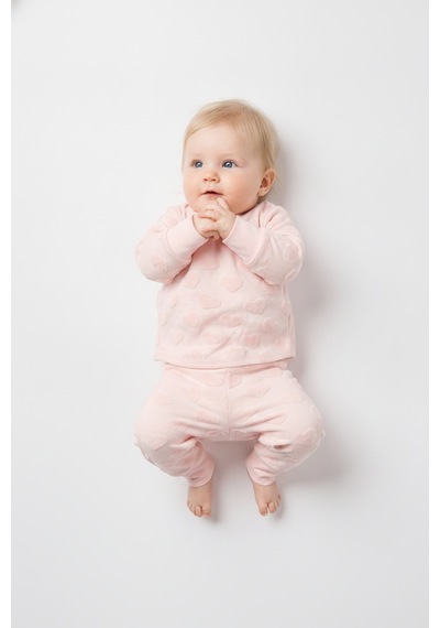 Tiffany Baby & Kids Puffy Cloudy Tasarımlı Pijama Takımı Pembe
