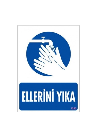 Pvc Levha Quot;Ellerini Yıkaquot; 25*35 Cm