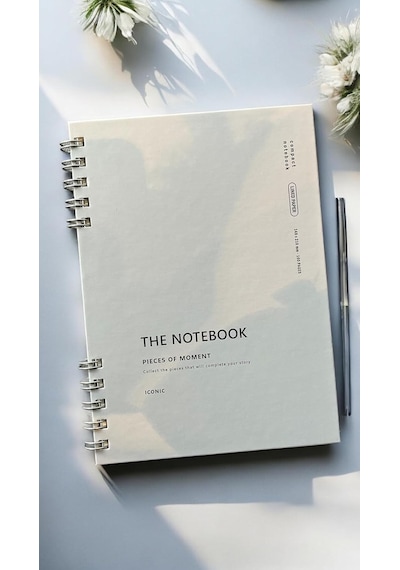 Spiralli 80 Yaprak Çizgili A5 Defter, Not Defteri, Okul Defteri, 4 Farklı Renk Seçeneği 01 Lig 01 Light Grey