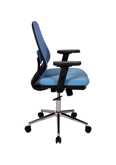 Ofisbazaar Dali Fileli Çalışma Koltuğu Ergonomik Şef Ve Toplantı Koltuğu Açık Mavi Mavi