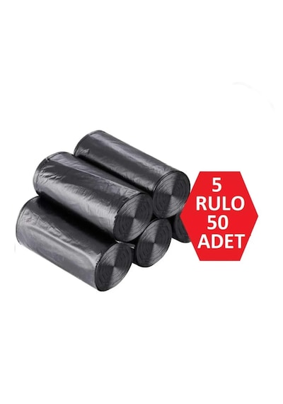 Tbyshop 5 Rulo Çöp Torbası Büyük Boy 10 Lu Kalın 65x80 Büyük Çöp