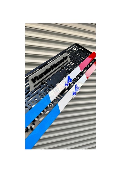 2adet Fransız Tasarım Alpıne Uyumlu Pleksi Plakalık - 878384729