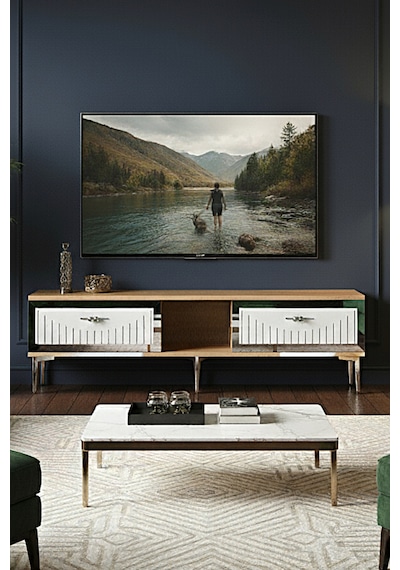 Tsa1503dbs - Tunatv150 Tv Stand, Tv Sehpası Safirmeşe-beyaz-sılver 150cm Safirmeşe-beyaz-sılver Tsa1503dbs - Tunatv150 Tv Stand, Tv Sehpası Safirmeşe-beyaz-sılver 150cm Safirmeşe-beyaz-sılver