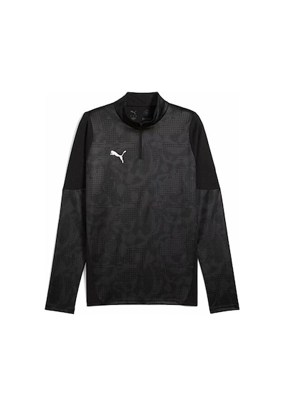 Puma Teamcup Training 1/4 Zip Top Erkek Futbol Uzun Kollu Antrenman Üstü 65916403 Siyah Siyah