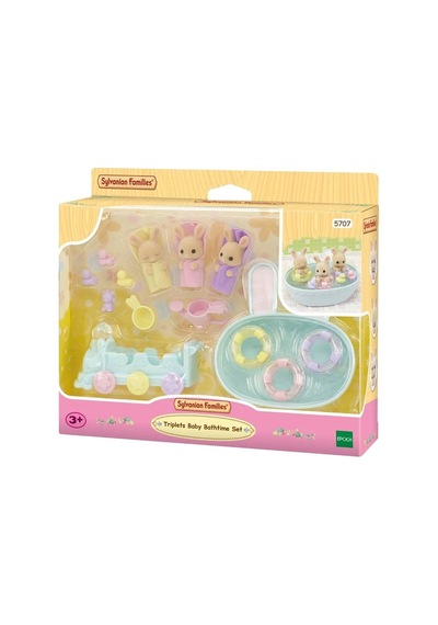 5707 Sylvanian Families Üçüzler Banyo Seti +4 Yaş
