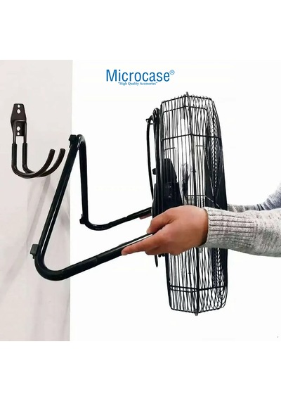 Microcase Çok Amaçlı J Tipi Pvc Kaplamalı Kaymaz Metal Askılık Ağır Yük Askısı Depo Garaj Bahçe 3 Adet - Al5874 Siyah