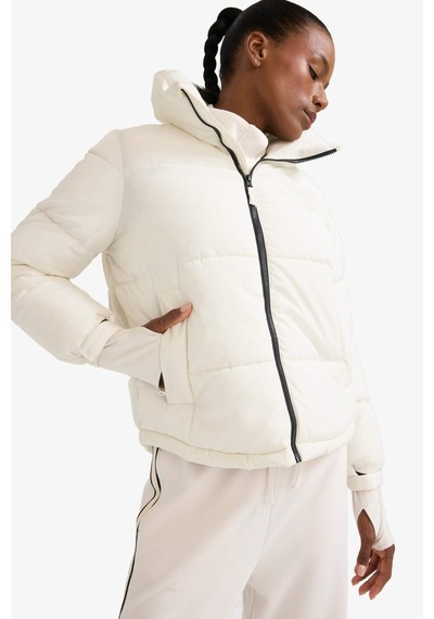 Defacto Defactofit Su Geçirmez Regular Fit Fermuarlı Mont Z1438az25wner105 Ekru