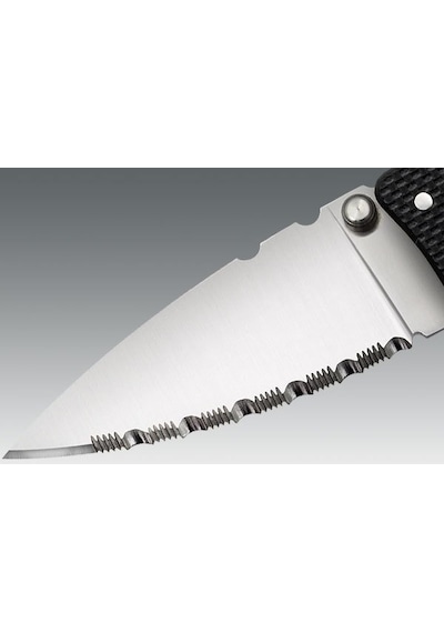 Cold Steel Hold Outııı Serrated Kamp Çakı (Medium) Gümüş - Siyah