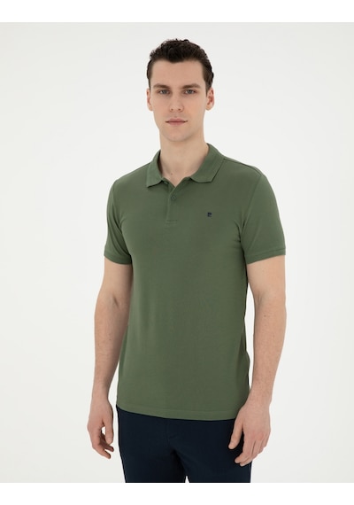 Pierre Cardin Erkek Haki Tişört Basic 50291625-vr027 Haki