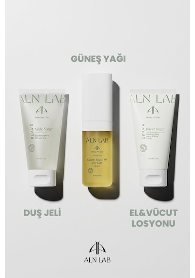 Aln Nab Seyahat Boy Vücut Bakım Seti 3x50 Ml - Spf 30 Güneş Yağı, Duş Jeli & Nemlendirici Vücut Losyonu