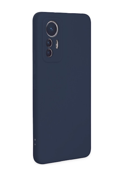 Xiaomi Mi 12 Lite Uyumlu Kılıf Nano İçi Kadife Silikon - Lacivert