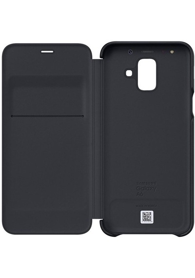 Galaxy A6 2018 İle Uyumlu Wallet Cover Kılıf Siyah Ef-wa600cbegww