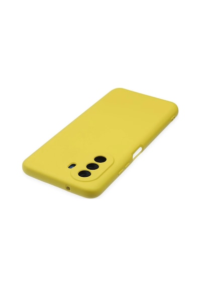 Uray Store Huawei Nova Y70 Kılıf Nano İçi Kadife Silikon - Sarı