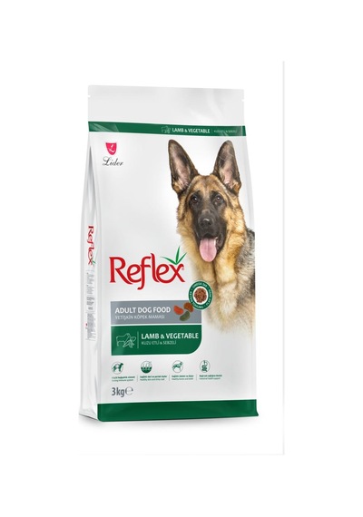 Reflex Kuzu Etli Ve Sebzeli Yetişkin Köpek Maması 3 Kg