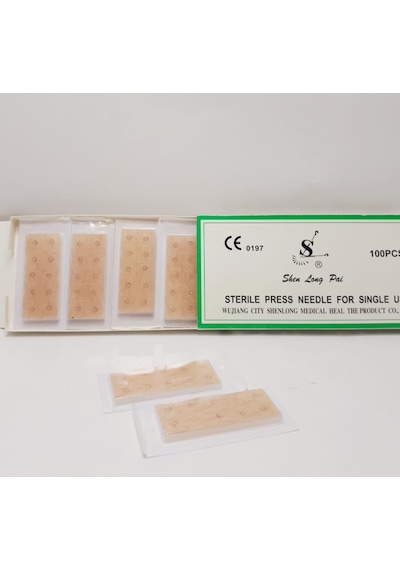 Shenlong Press Needle 0.22 X 1.5 -d 100 Adet Kalıcı Kulak İğnesi