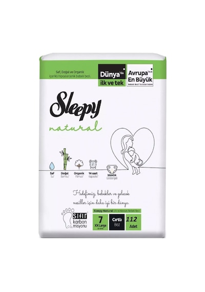 Sleepy Natural Bebek Bezi 7 Numara Xxlarge 112 Adet