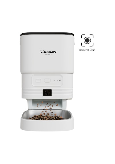 Xenon Smart Akıllı Mama Kabı Kameralı 1080p, 4l, Mobil Kontrol, Çelik Kase, Gece Görüş X8614