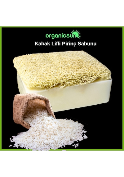 Organicsun Doğal Kabak Lifli Pirinç Sabunu 120 G