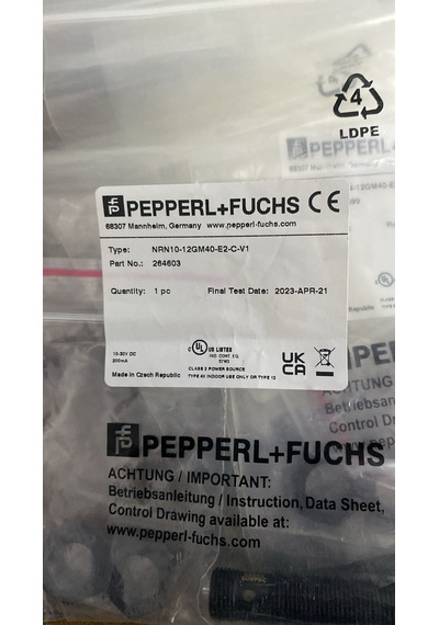Pepperl Fuchs 264603 Nrn10-12gm40-e2-c-v1 P+f Yakınlık Sensörü