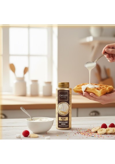 Sütlü & Beyaz Waffle & Pancake Sosu 2 Li Set 300 Gr
