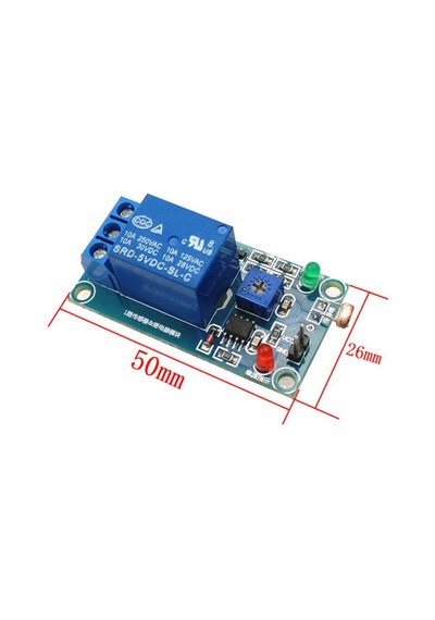 Hobimekatronik 5V 1 Kanal Ldr Işık Sensörü Kontrollü Röle Kartı